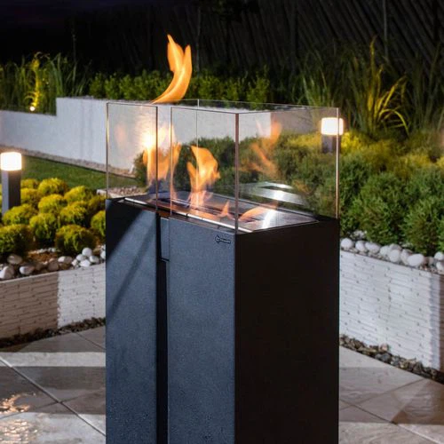 Ventless Free Standing Ethanol Fireplace